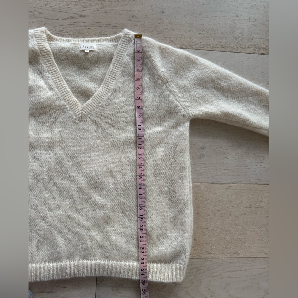 NWOT L’envers Barbara Sweater ivory  Size S/M - Picture 8 of 11